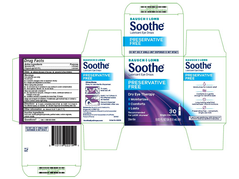 Pill image for Soothe Preservative Free Drug Facts