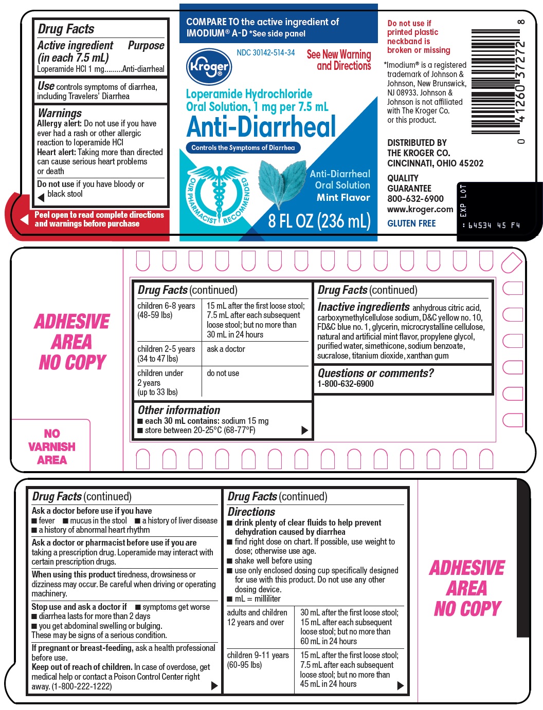 Pill image for Kroger Co. Anti-diarrheal Drug Facts