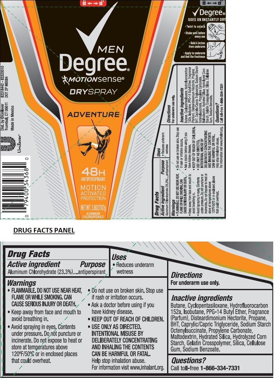 Pill image for Degree Adventure Dry Spray Antiperspirant