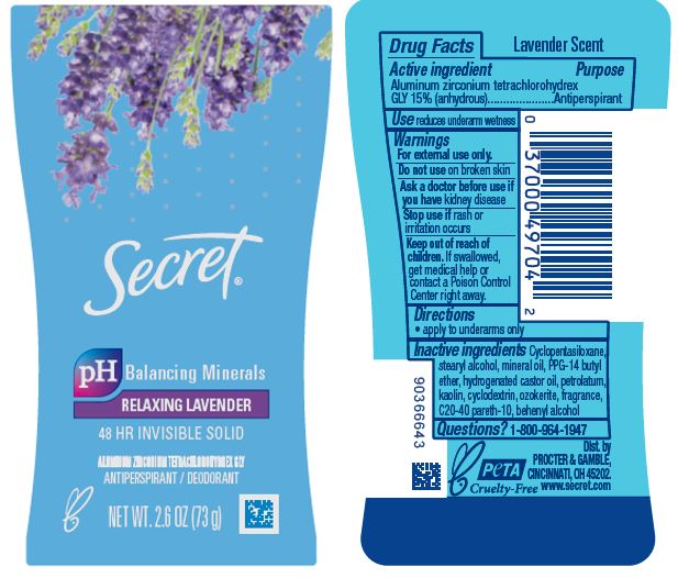 Pill image for secret relaxing lavender invisible solid