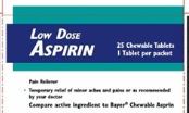 Pill image for First Aid Direct Chewable Aspirin