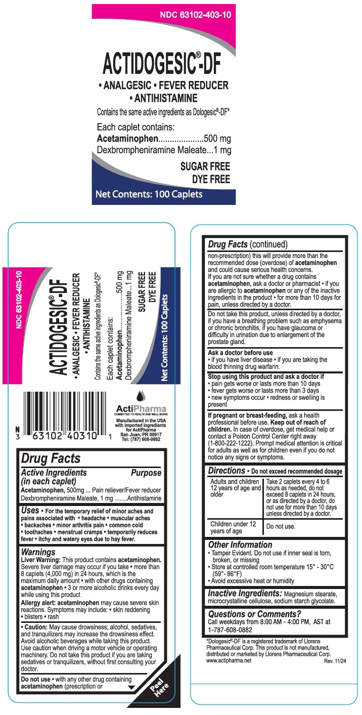 Pill image for Actidogesic®