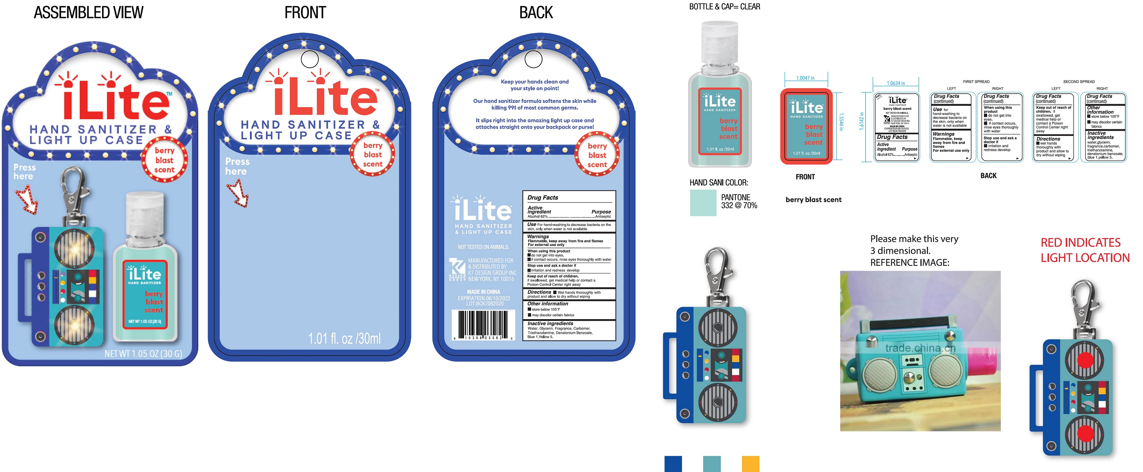 Pill image for Berry Blast Scent Hand Sanitizer